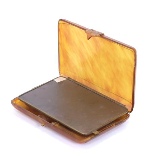 VANITY CASE IN TORTOISESHELL SIMILE, 1940&#39;S.