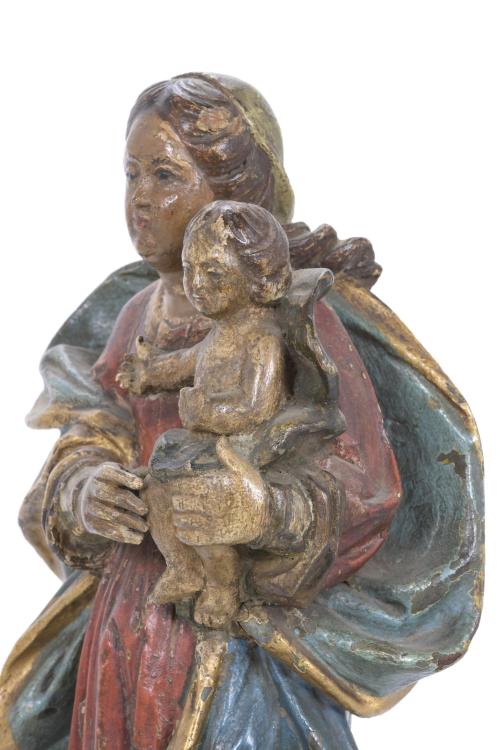 18TH CENTURY, SPANISH SCHOOL. MADONNA WITH CHILD.