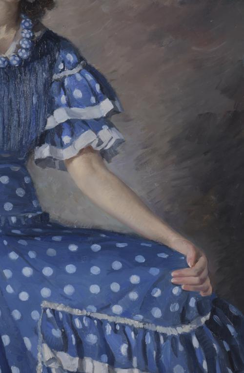 ALBERT RÀFOLS CULLARÉS (1892-1986).  "JOVEN CON VESTIDO DE