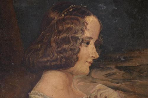 ESCUELA ESPAÑOLA, SIGLO XX. "RETRATO DE LADY DOROTHY WALPOL