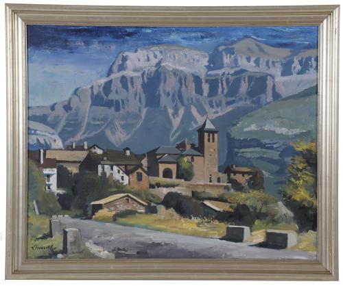 FREDERIC LLOVERAS HERRERA (1912-1983). "PAISAJE TOLRA".