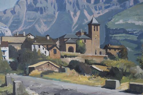 FREDERIC LLOVERAS HERRERA (1912-1983). "PAISAJE TOLRA".