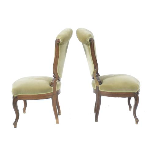 PAIR OF ALPHONSINE CHAIRS, 20TH CENTURY.