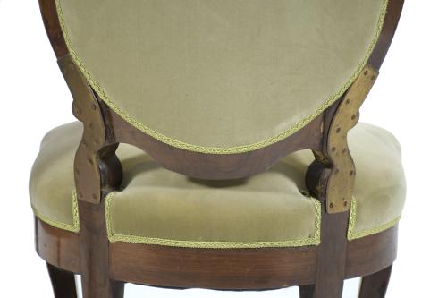 PAIR OF ALPHONSINE CHAIRS, 20TH CENTURY.