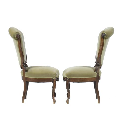 PAIR OF ALPHONSINE CHAIRS, 20TH CENTURY.