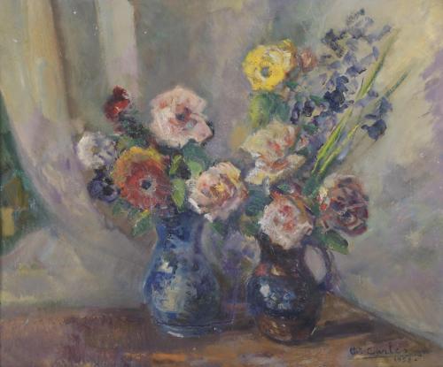 DOMINGO CARLES ROSICH (1888-1962). "FLOWER VASES", 1958.