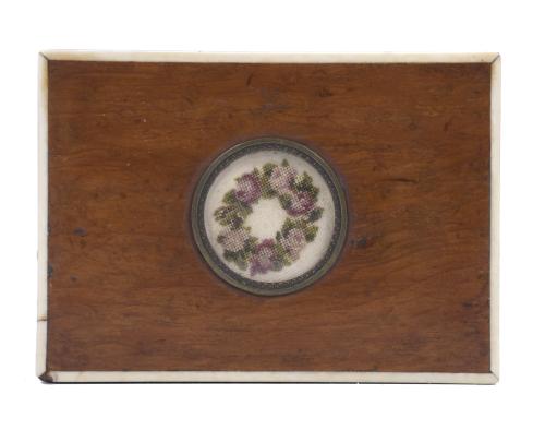 BIEDERMEYER SEWING BOX, 19TH CENTURY.