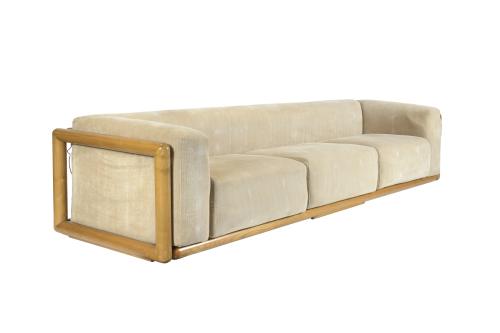 CARLO SCARPA (1906-1978) "CORNARO" SETTEE, 1970&#39;S.