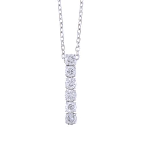 DIAMONDS STRIP PENDANT.