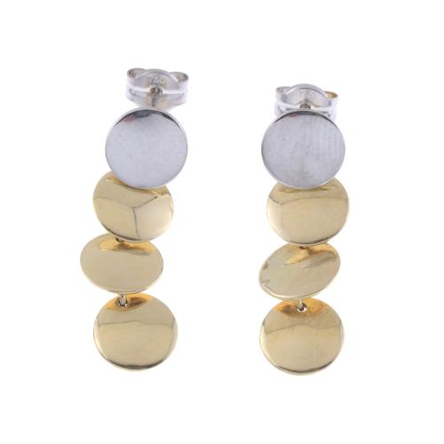 MINIMAL TWO-TONE EARRINGS.