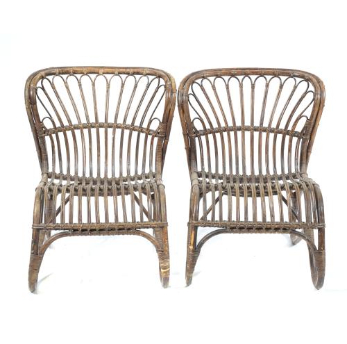 AFTER MODELS BY MIGUEL MILA. TWO WICKER ARMCHAIRS