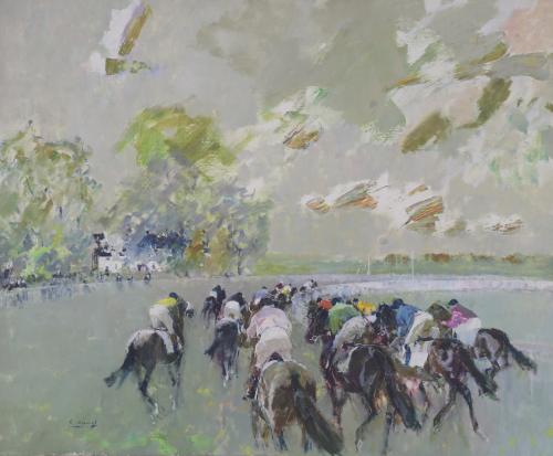 RICARD ARENYS GALDON (1914-1977). "HORSE RACE".