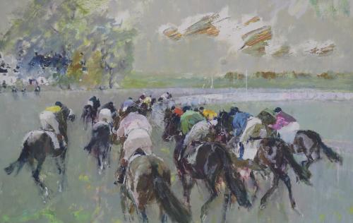 RICARD ARENYS GALDON (1914-1977). "HORSE RACE".