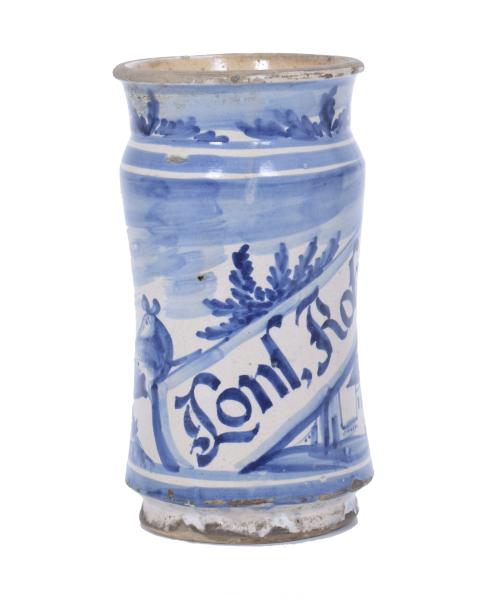 PHARMACY JAR IN CATALAN POTTERY, 18TH CENTURY.