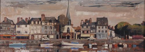 FREDERIC LLOVERAS HERRERA (1912-1983). "VISTA DE HONFLEUR", 1971.