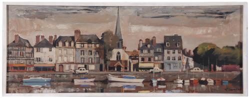 FREDERIC LLOVERAS HERRERA (1912-1983). "VISTA DE HONFLEUR",