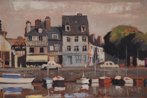 FREDERIC LLOVERAS HERRERA (1912-1983). "VISTA DE HONFLEUR",