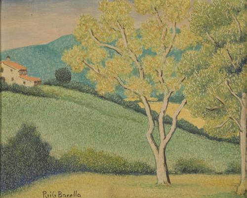 LLUÍS PUIG BARELLA (1894-1984). "LANDSCAPE", 1970.