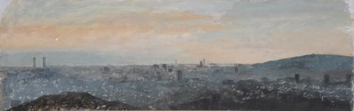 SOFÍA BUXÓ (20TH-21ST CENTURY). "PANORAMIC VIEW OF BARCELONA".