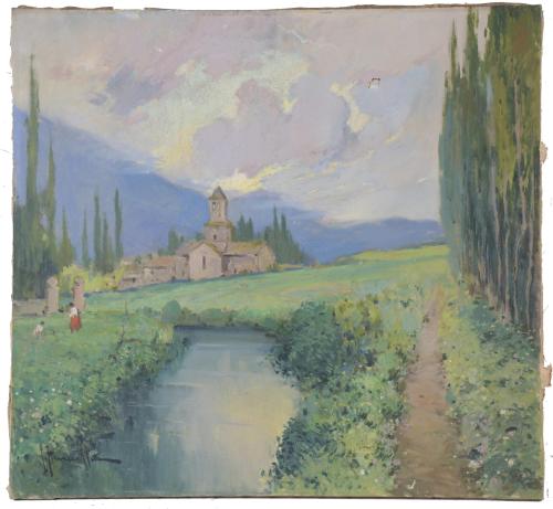 JOAQUIM TERRUELLA MATILLA (1891-1957). "VILLAGE PATH".