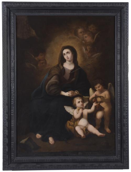 18TH CENTURY, SPANISH SCHOOL. "OUR LADY OF SORROWS".