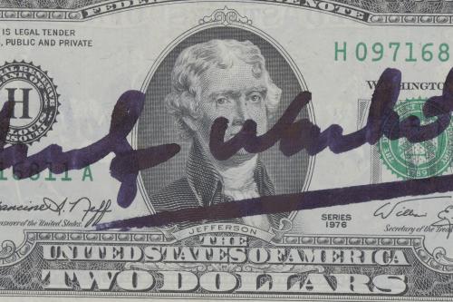 ATTRIBUTED TO ANDREW WARHOL (1928-1987). AMERICAN TWO-DOLLA