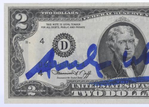 ATTRIBUTED TO ANDREW WARHOL (1928-1987). AMERICAN TWO-DOLLA