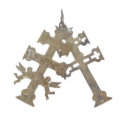 DOUBLE CROSS OF CARAVACA, LATE 18TH CENTURY-EARLY 19TH CENT