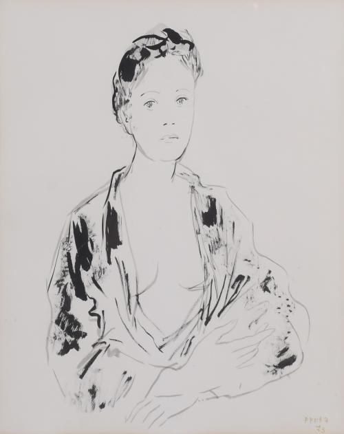 PERE PRUNA OCERANS (1904-1977). "WOMAN'S PORTRAIT", 1973.