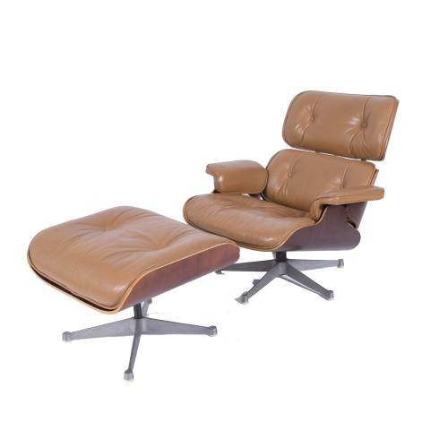 EAMES "LOUNGE CHAIR", CIRCA 1980.