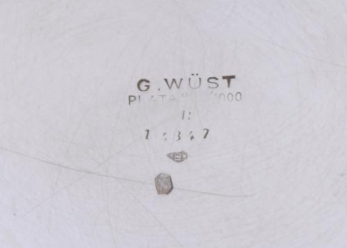 G. WÜST. GRAN SOPERA EN PLATA ALEMANA , ESTILO BELLE ÉPOQUE.