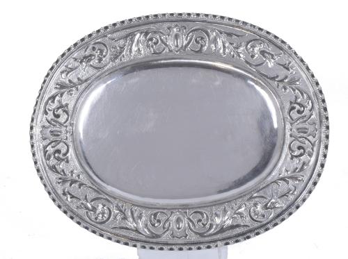 TRAY IN SPANISH SILVER BY SILVERSMITH BERMUDEZ. EARLY 20TH 