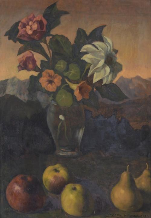 VALENTÍN DE ZUBIAURRE (1879-1963). "FLOWERS AND FRUITS".