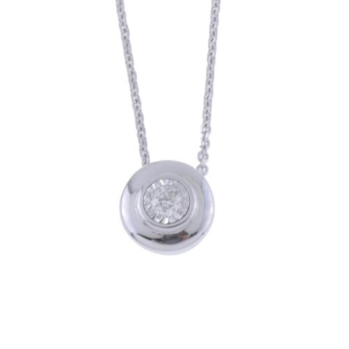 SOLITAIRE PENDANT WITH DIAMOND.