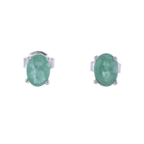 EMERALDS EARRINGS.