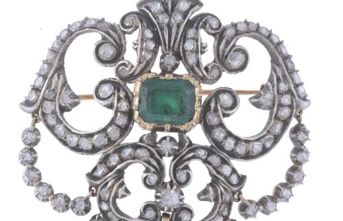 SPANISH BROOCH, 18TH CENTURY.