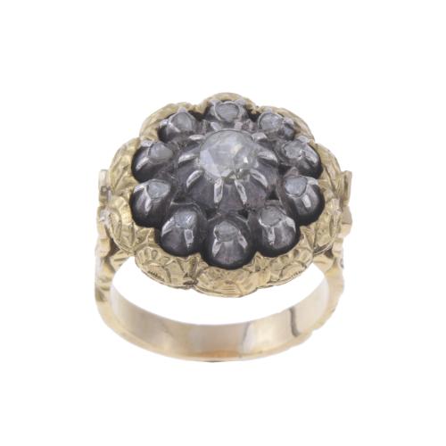 ROSETTE RING, EARLY 20TH CENTURY.