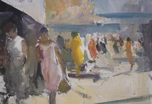 JOSEP MARTÍNEZ LOZANO (1923-2006). "FLEA MARKET ON THE PROM