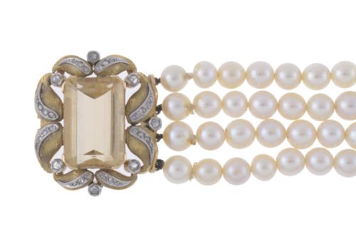 PEARLS BRACELET, 1950&#39;S.