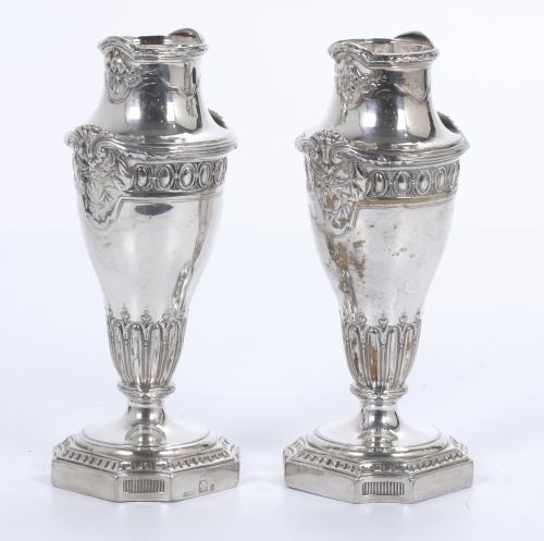 PAIR OF FRENCH ART NOUVEAU SMALL VASES