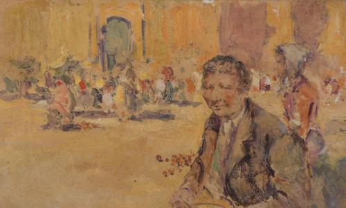 JOAQUIM MIR I TRINXET (1873-1940). "Vendedor de naranjas".