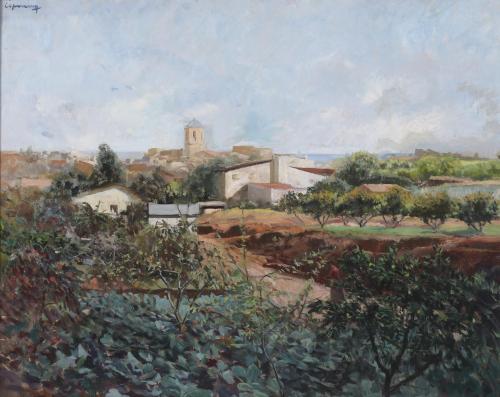 RAMON CAPMANY (1899-1992). "PUEBLO".