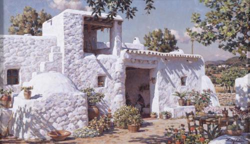 LUIS ZAFRILLA (XX).  "CASA BLANCA", Ibiza.