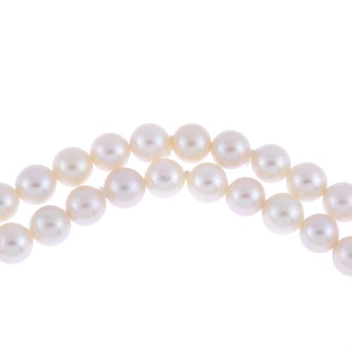 PUIG DORIA CHOKER, WITH DOUBLE STRAND OF PEARLS AND DIAMOND