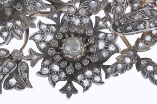 Broche floral Belle époque, Francia circa 1900/1910.