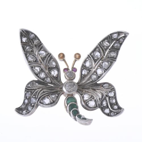 Broche floral Belle époque, Francia circa 1900/1910.