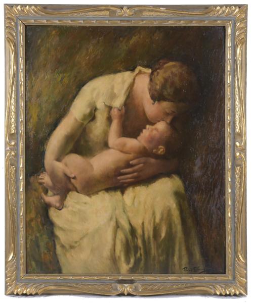 RAFAEL ESTRANY Y ROS (1884-1958). "MATERNITY".