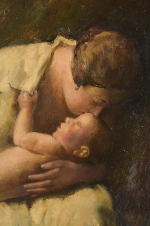 RAFAEL ESTRANY Y ROS (1884-1958). "MATERNITY".