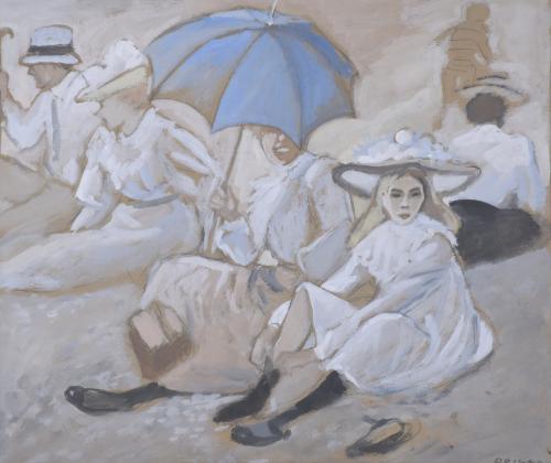 RICARD OPISSO (1880-1966). "BEACH DAY".