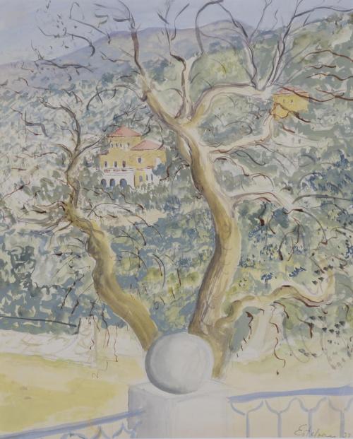 ESTEBAN VICENTE (1903-2001).  "LANDSCAPE", 1932.